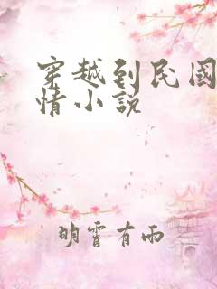 穿越到民国的言情小说