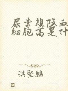 尿常规隐血和红细胞高是什么原因