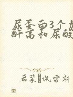 尿蛋白3个加肌酐高和尿酸高怎么办