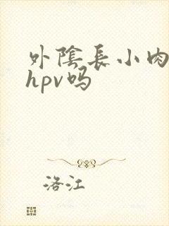 外阴长小肉芽是hpv吗