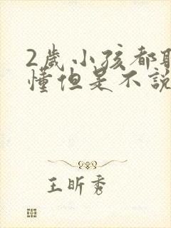 2岁小孩都听得懂但是不说话