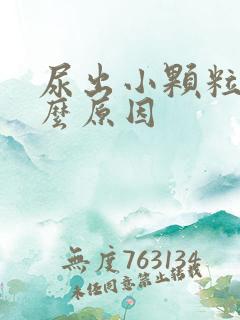 尿出小颗粒是什么原因