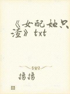 《女配她只想被渣》txt