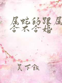 属蛇的跟属龙的合不合婚