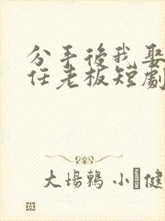 分手后我娶了前任老板短剧