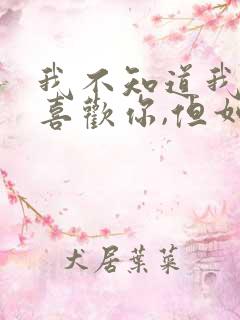 我不知道我有多喜欢你,但如果是去见你