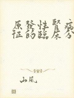 原发性肾病综合征的临床分型