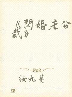 《闪婚老公是总裁》