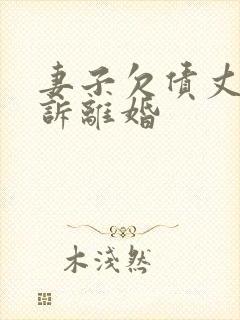 妻子欠债丈夫起诉离婚