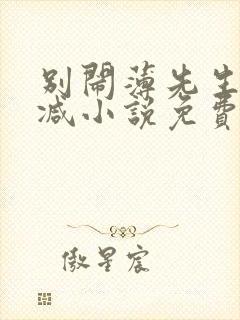 别闹薄先生无删减小说免费