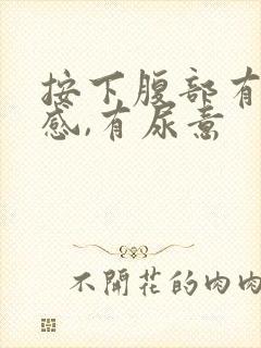 按下腹部有疼痛感,有尿意