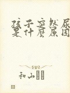 孩子突然尿裤子是什么原因造成的