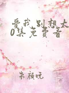 爱我别想太多40集免费看