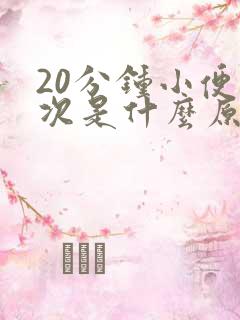 20分钟小便一次是什么原因?