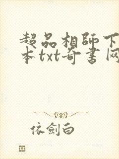 超品相师下载全本txt奇书网