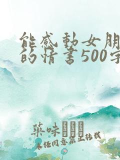 能感动女朋友哭的情书500字