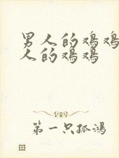 男人的鸡鸡插女人的鸡鸡