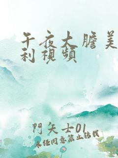 午夜大胆美女福利视频