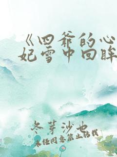 《四爷的心尖宠妃雪中回眸》