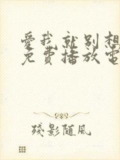 爱我就别想太多免费播放电视剧高清