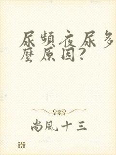 尿频夜尿多是什么原因?