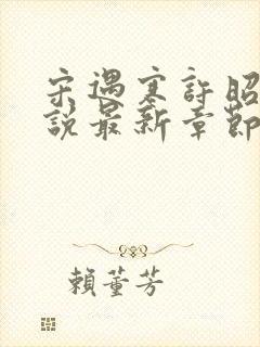 宋遇寒许昭宁小说最新章节免费阅读