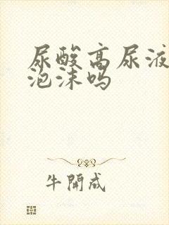 尿酸高尿液会有泡沫吗