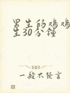 男生的鸡鸡插女生30分钟