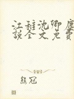 江稚沈卿尘的小说全文免费阅读最新贺