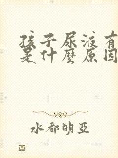 孩子尿液有泡泡是什么原因