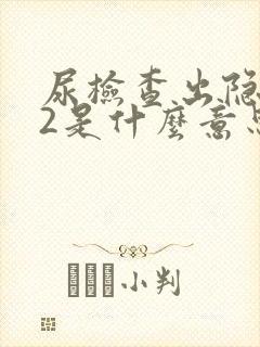 尿检查出隐血+2是什么意思?