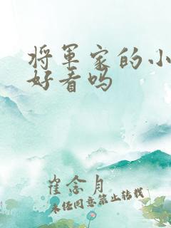 将军家的小娘子好看吗