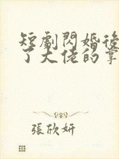 短剧闪婚后我成了大佬的掌中之物全集