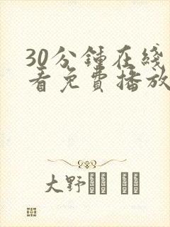 30分钟在线观看免费播放电视剧