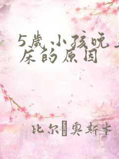 5岁小孩晚上尿床的原因