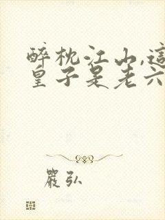 醉枕江山,这个皇子是老六免费全文阅读