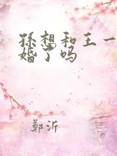 孙想和王一冰结婚了吗