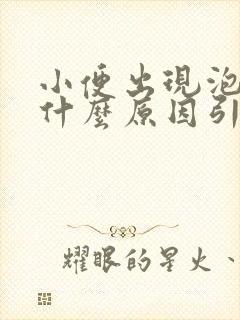 小便出现泡沫是什么原因引起的