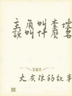 主角叫李坏的小说叫什么名字