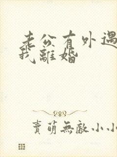 老公有外遇要和我离婚