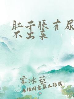 肚子胀有尿意尿不出来