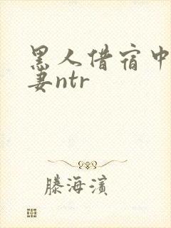 黑人借宿中出人妻ntr