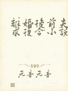 离婚后前夫哭着求复合小说