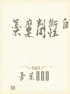 怎么判断自己是不是同性