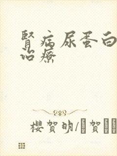 肾病尿蛋白3+治疗