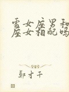 处女座男和摩羯座女相配吗