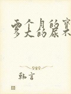 两个月的宝宝穿多大的尿不湿