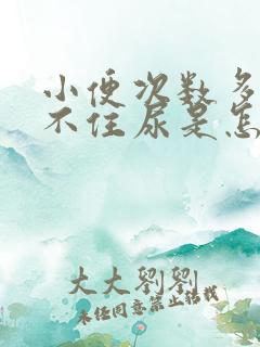 小便次数多,憋不住尿是怎么回事