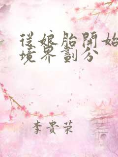 从娘胎开始修炼境界划分