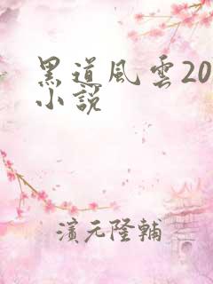 黑道风云20年小说